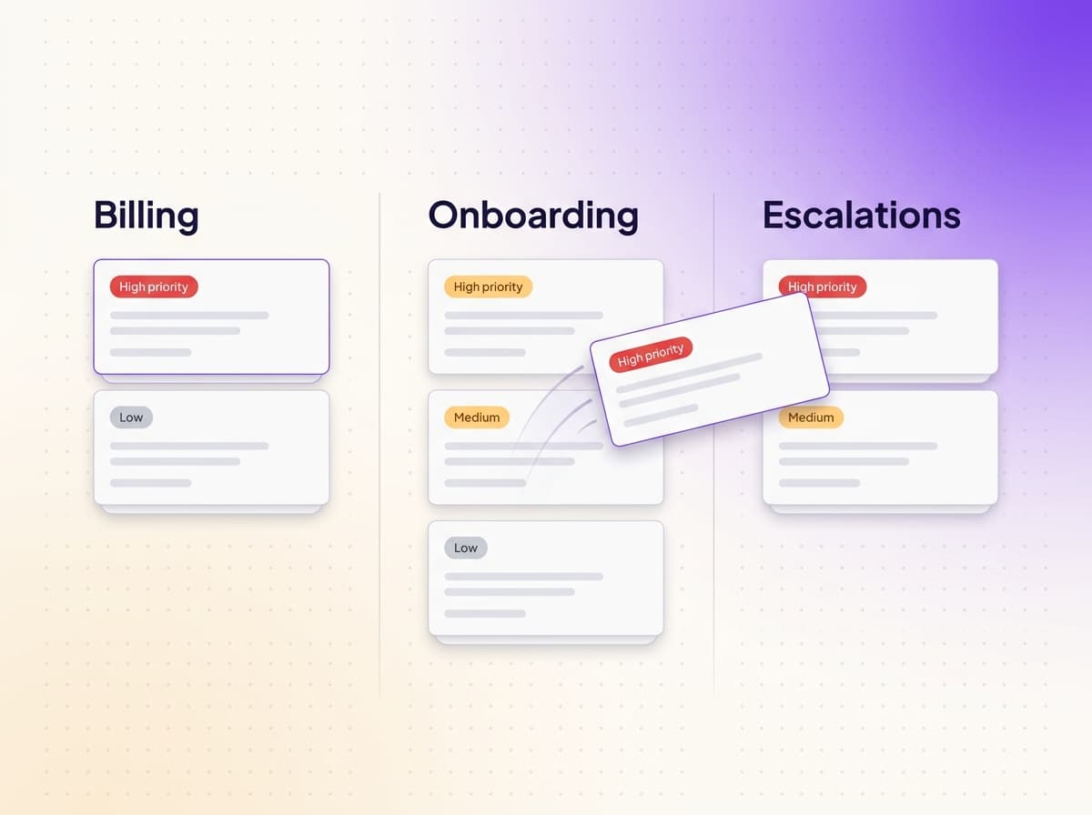 How does Support.cc handle ticket triage?